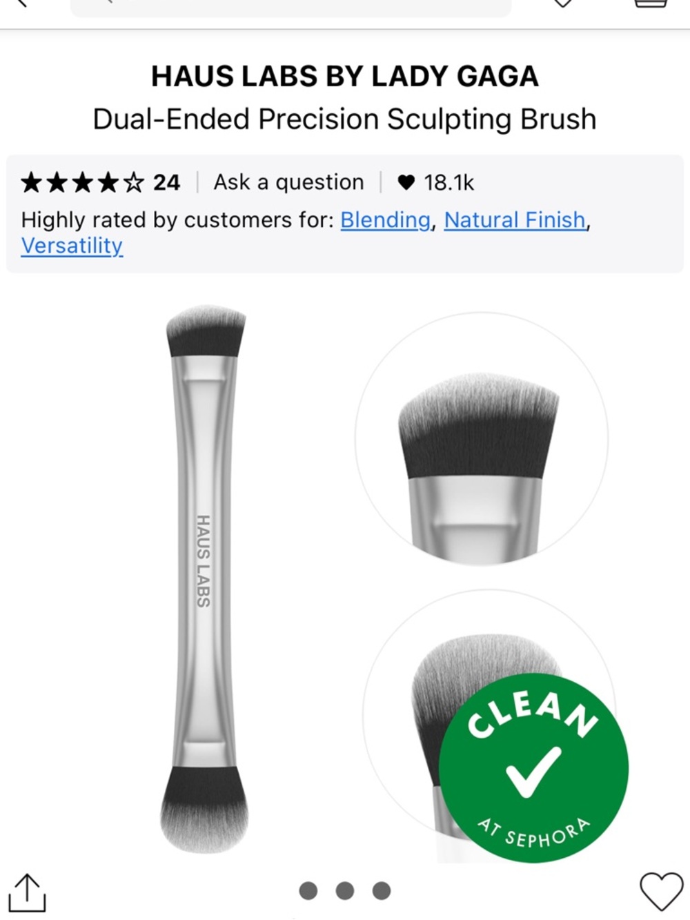 Haus Labs dual ended precision sculpting brush